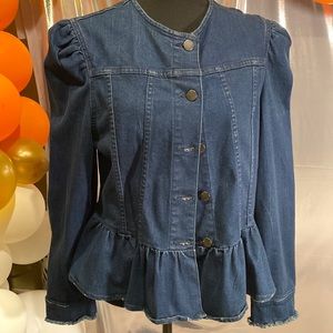 Denim distressed ladies jacket